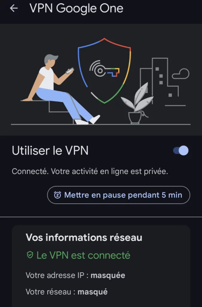 vpn gratuit avec google one sur le pixel 7 et 7 pro