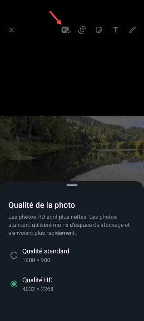 WhatsApp images qualité HD