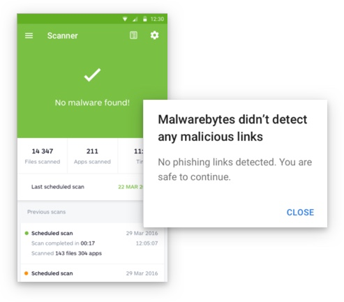 Malwarebytes pour Android détectes ransomw