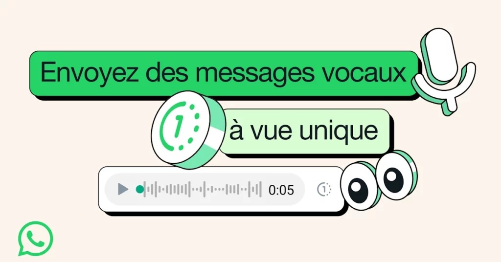 WhatsApp les messages vocaux à lecture unique