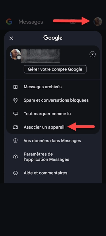 Google Messages sur votre ordinateur screenshot 1