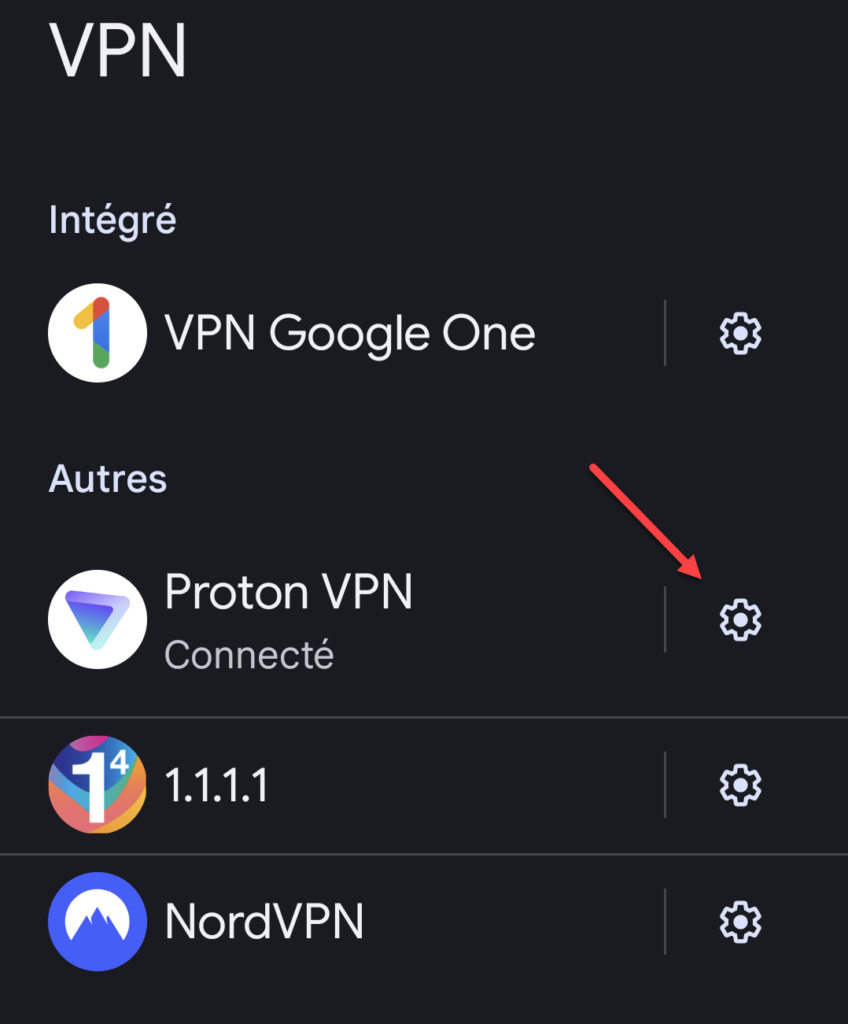 Proton VPN screenshot