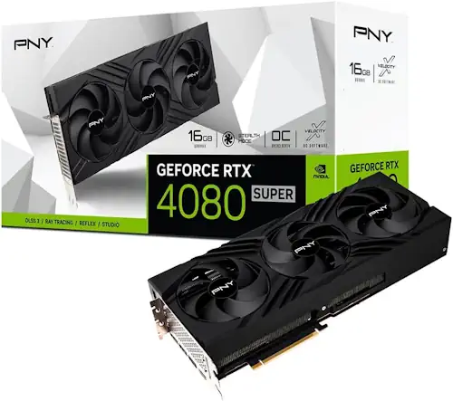 PNY GeForce™ RTX 4080 Super™ 16GB Verto™ Overclocked Triple Fan DLSS 3