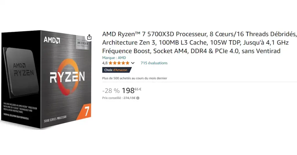 AMD Ryzen™ 7 5700X3D