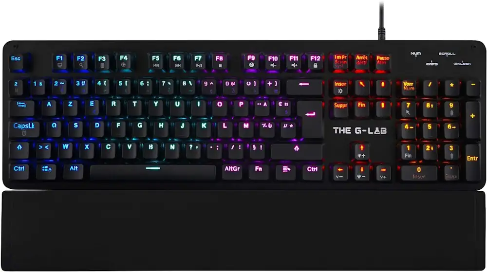 claviers gamer The G-LAB Keyz Carbon E Clavier Mécanique