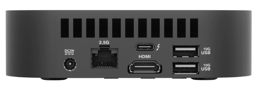 ASUS NUC 14 Pro AI back panel