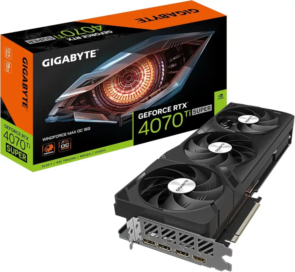 Gigabyte GeForce RTX 4070 Ti Super WINDFORCE Max OC Carte Graphique - 16 Go GDDR6X