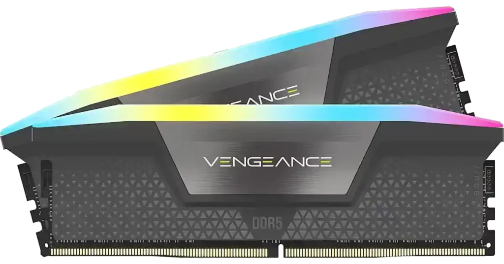 ram CORSAIR VENGEANCE RGB DDR5 32Go (2x16Go) DDR5 6000MHz CL30 AMD EXPO Intel XMP iCUE Mémoire Informatique