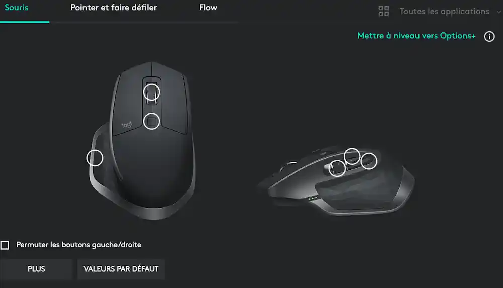 Logiciel Logitech Options