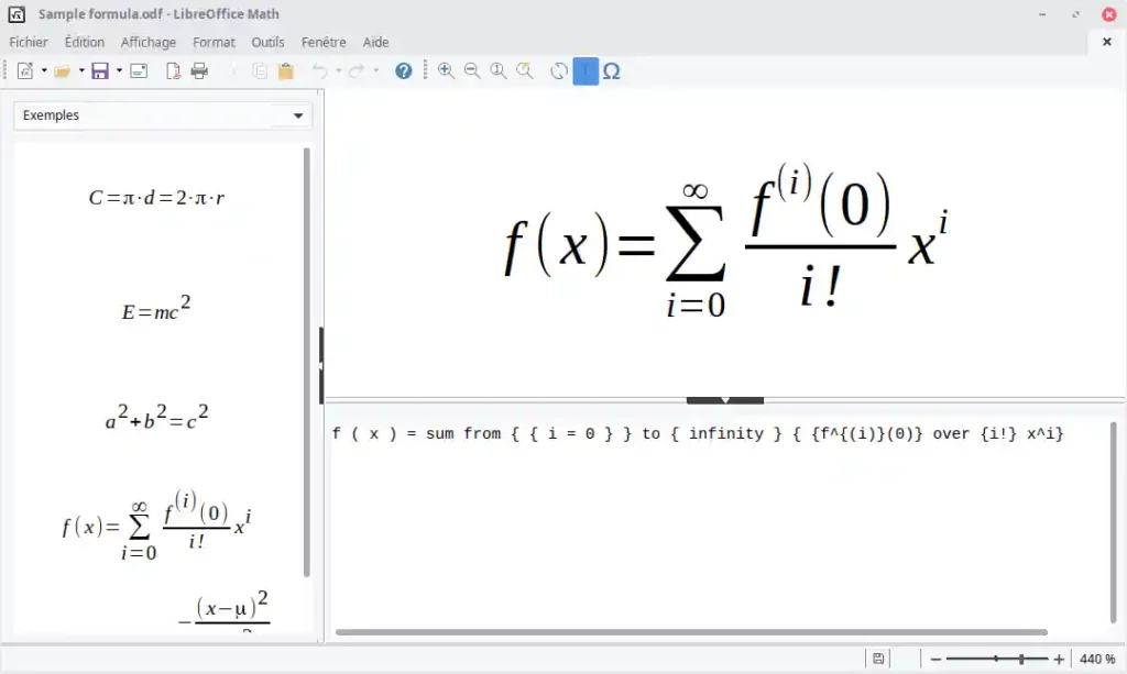 LibreOffice Math