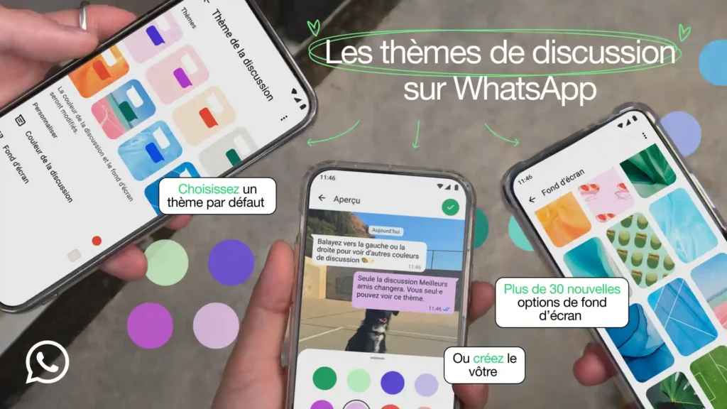 WhatsApp des thèmes personnalisables