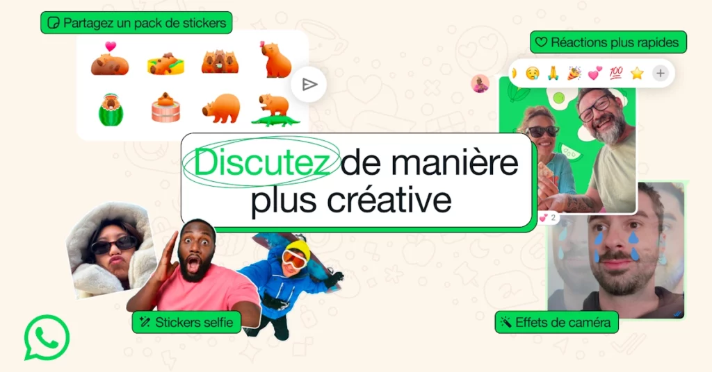 WhatsApp discuter de manière plus créative.