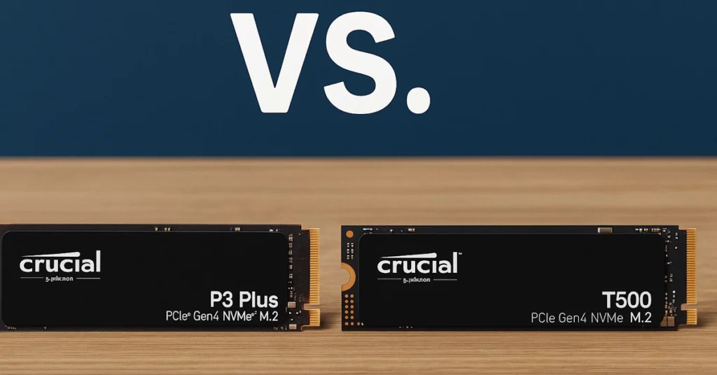 crucial p3 plus vs crucial t500